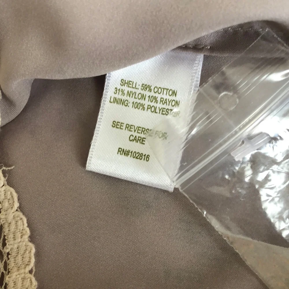 Garnet Hill Button Back Lace Top - Picture 5 of 6